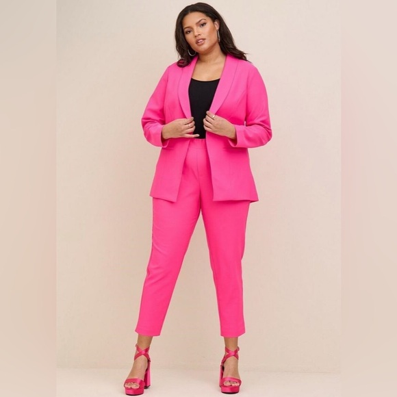 TORRID BLAZER JACKET HOT NEON PINK SIZE 1 = 1x = 14/ 16 RARE NWT - Picture 12 of 13